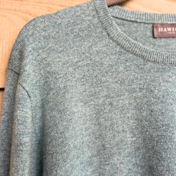 Hawico Scotland 100% Cashmere Golf Sweater Sage Green L – Chechessee Creek Club - Picture 5 of 9